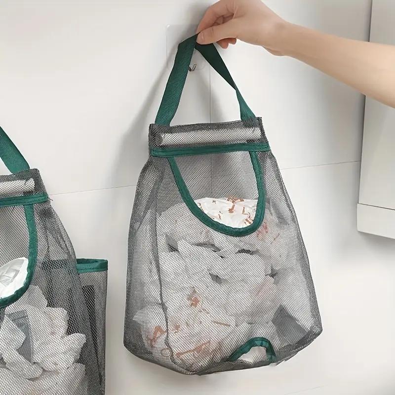 Large Capacity Kitchen Wall-mounted Garbage Bag Storage Artifact Plastic Bag Storage Bag Hanging Shopping Bag Storage Bag Storage Hanging Bag