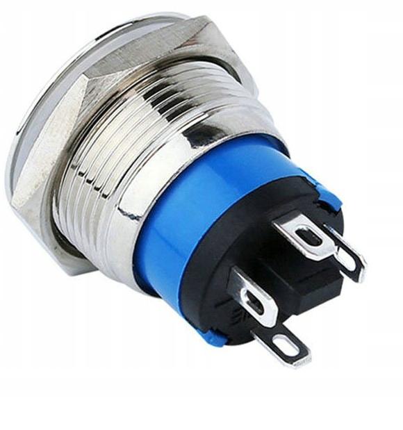 Vandal-proof bistable button 250V 2A 19X27Mm