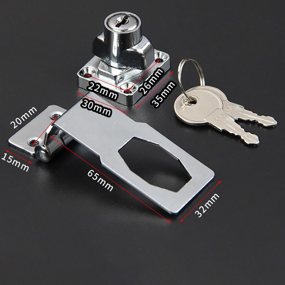 90 Degree Refrigerator Lock Drawer Lock Cabinet Door Lock Wardrobe Buckle Lock Anti-Theft Household Security Cam Lock Hardware