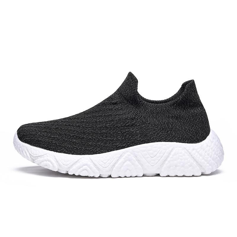 Ultra-light and super-soft popcorn sole cover foot elastic mesh socks sports and leisure shoes men's walking jogging shoes