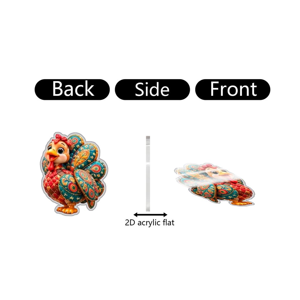 -Day Countdown Calendar, 2D Acrylic, Holiday Display for Home Decoration