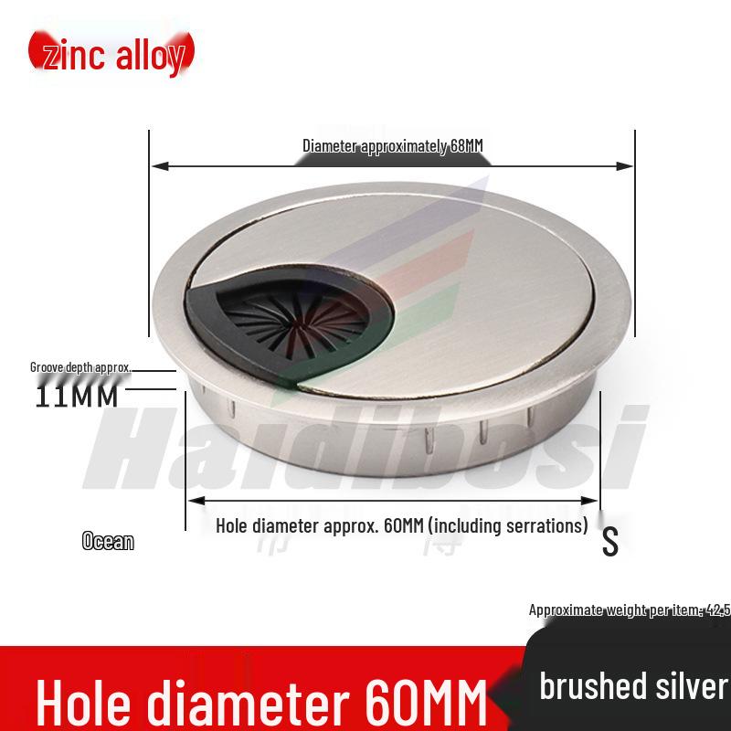 Desktop Cable Management Grommet Cover – Round Hole Sealing & Decoration