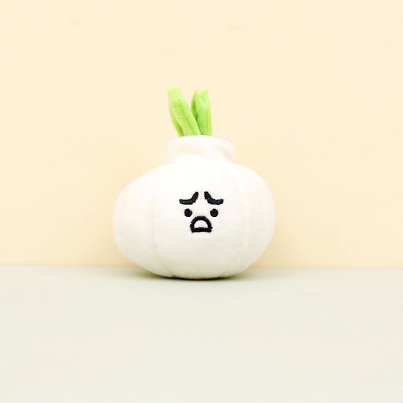 

Funny Garlic Plush Keychain Cute Garlic Doll Backpack Ornament 8cm