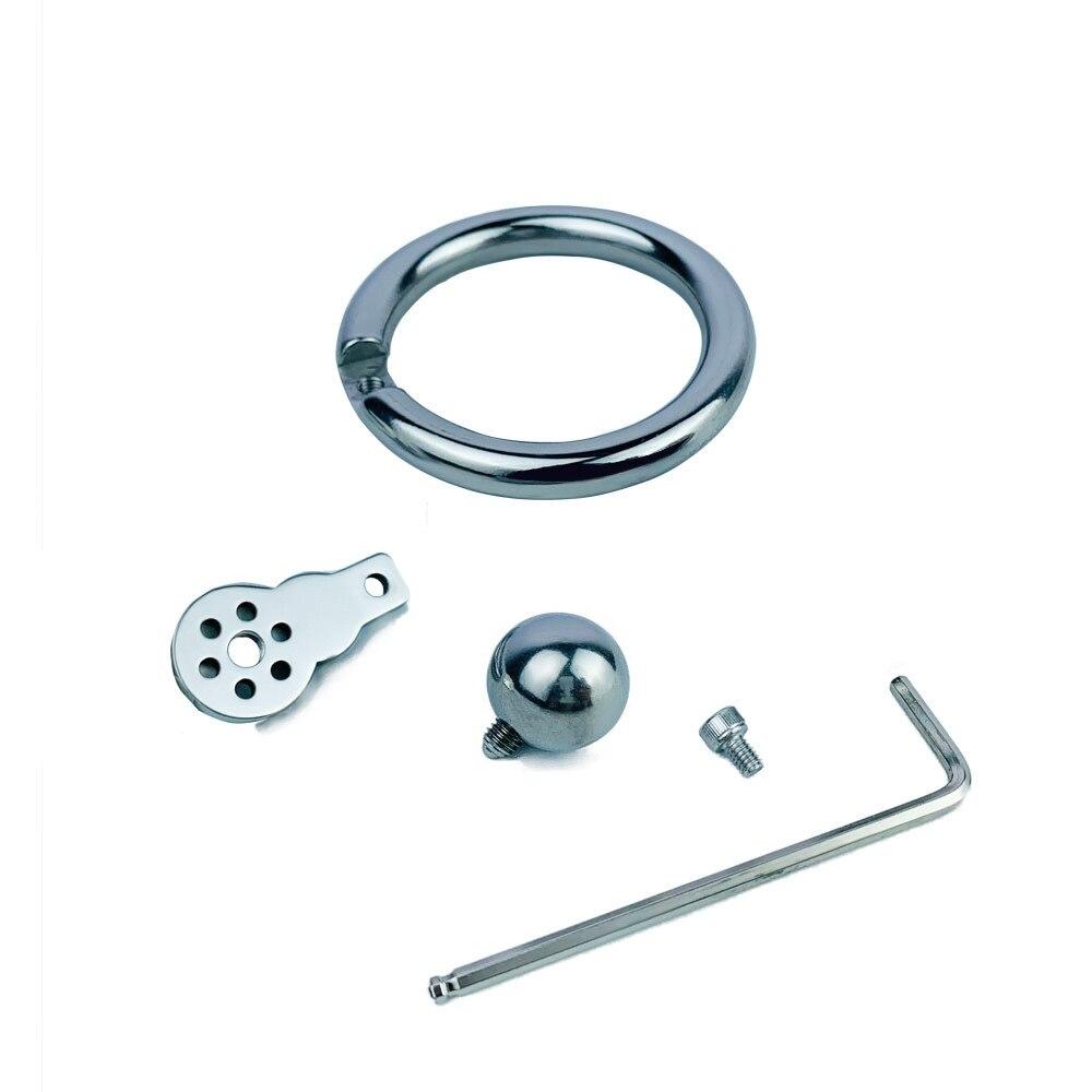 Krátký zámek cudnosti pro muže Kovový zámek CB Zámek na penis Klec na penis Sexuální hračky Natahovač míče erekční kroužek Slave Pás cudnosti BDSM