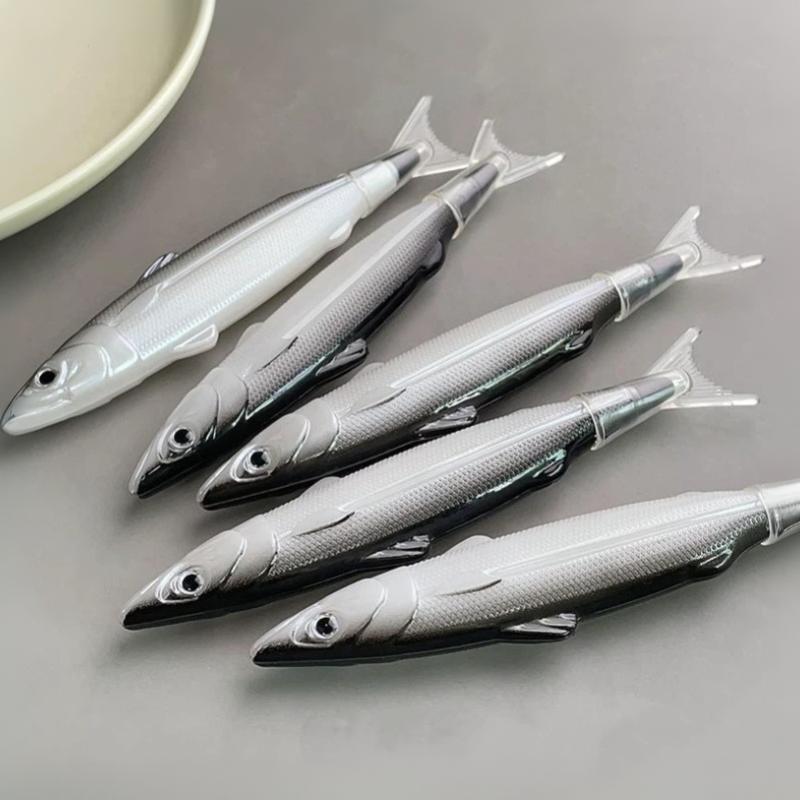 0.5mm Fine Tip Gel Pen Adorable Marine Fish Pattern No Smear Creative Writing Pen for Office School Homework