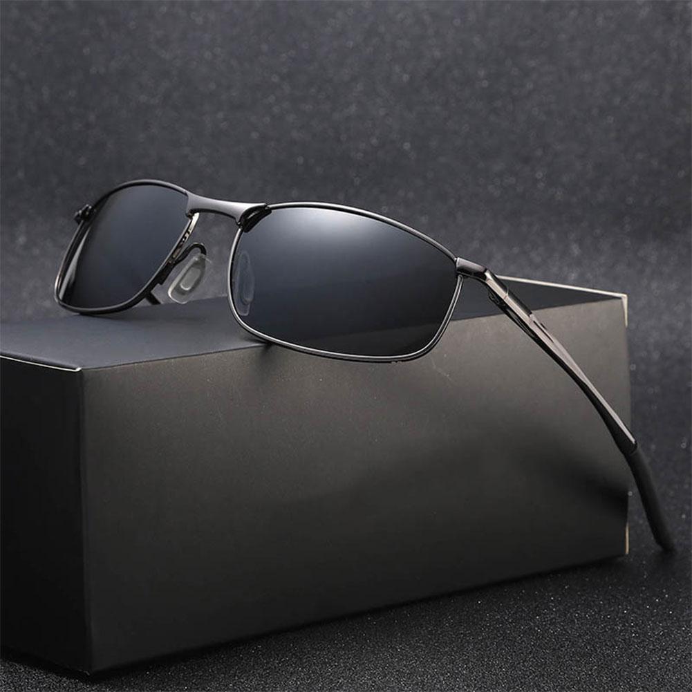 Men Metallic Polarized Metal Sunglasses Male Square Frame Classic Driving Shades Sun glasses