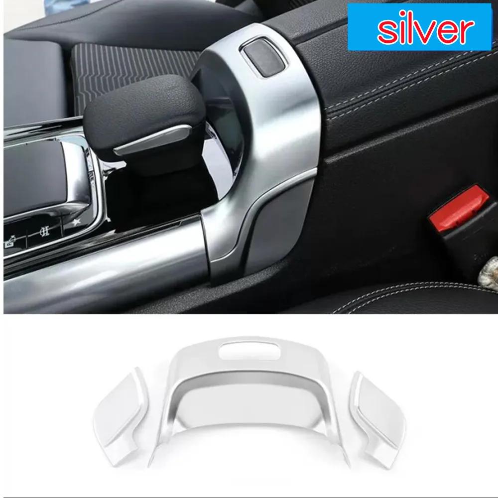ABS Car Center Console Armrest Box Switch Button Trim Cover Stickers Fit For Mercedes Benz B GLB GLA Class W247 X247 - серебряный