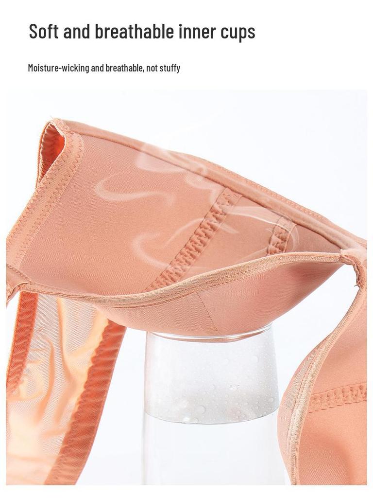 Europejski i Amerykański Biustonosz Minimalizujący i Zapobiegający Opadaniu dla Dużych Rozmiarów - Oddychający, Duży Koszyk