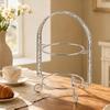 Metal Pastry Display Stand with Circular Tiers Decorative Cake