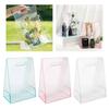 Clear Flower Bouquet Bags Handbag with Handle Elegant and Convenient Gift Wrap Handbag for Parties and Celebrations