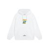 Li Ning X Pablo Ientile Cartoon Print Embroidered Pullover Hoodie Men Hoodies Standard-White AWDT161-4