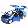 Diecast Model X Cars mänguasi, 1:32 skaala tagasitõmmatav mänguauto mudel X90 Tesla sulamist, tagasitõmmatav sulamist sõidukiukse avamine tulede ja muusikaga, laste mänguasjad