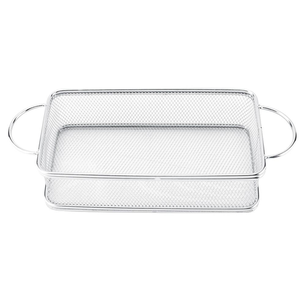 

Корзина для жарки из нержавеющей стали Многофункциональная сетчатая корзина для жарки(27*12*6см)