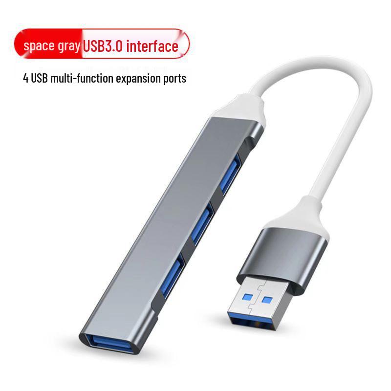 USB 3.0 Mini Aluminum Type-C 4-Port Hub Docking Station