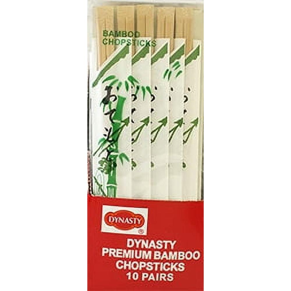 Bamboo Chopsticks Eco-Friendly Utensils Pack of 12 Durable Biodegradable Asian Cooking Sushi Noodles Rice Daily Use Lightweight