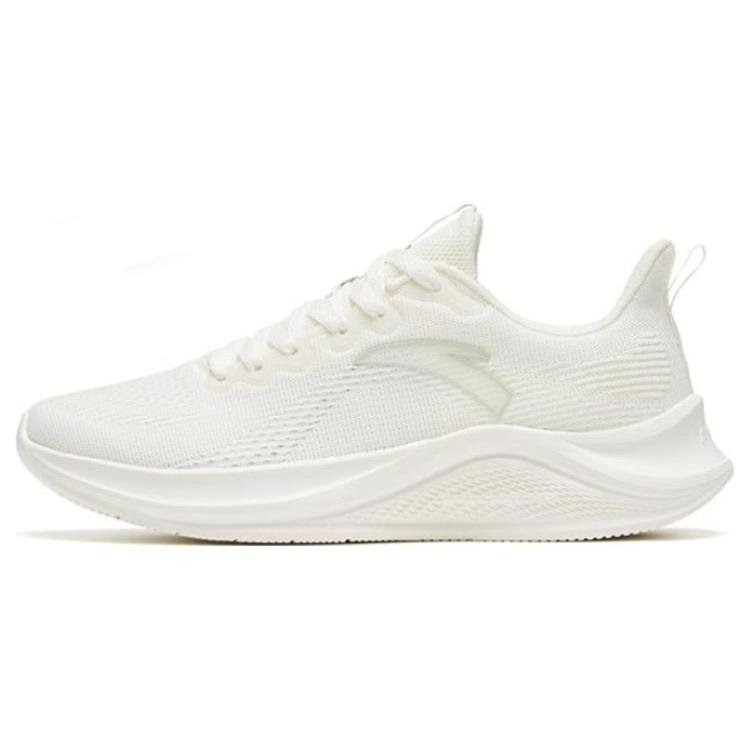 

Anta Flyknit Wander Fabric Wear resistant And Lightweight Low top Running Shoes Women s Ivory White 922315582-2 40