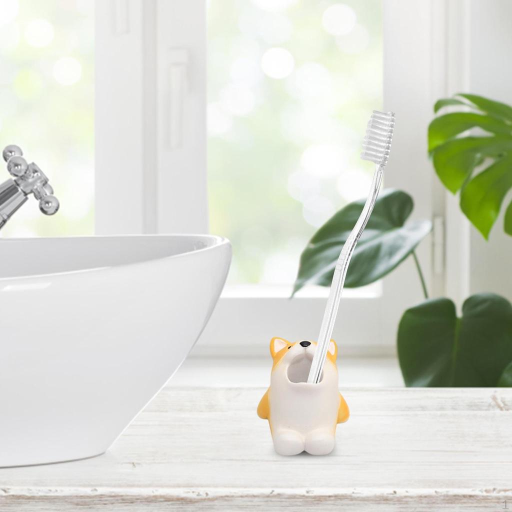 Brush Wall Mount Bathroom Accessories Cup Holder Organizer Penholder Rack Kid