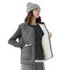 Women's Quilted Vest Casual Sleeveless Coat Fleece Lined Zip Up Jacket Autumn Winter Warm Outerwear with Pockets