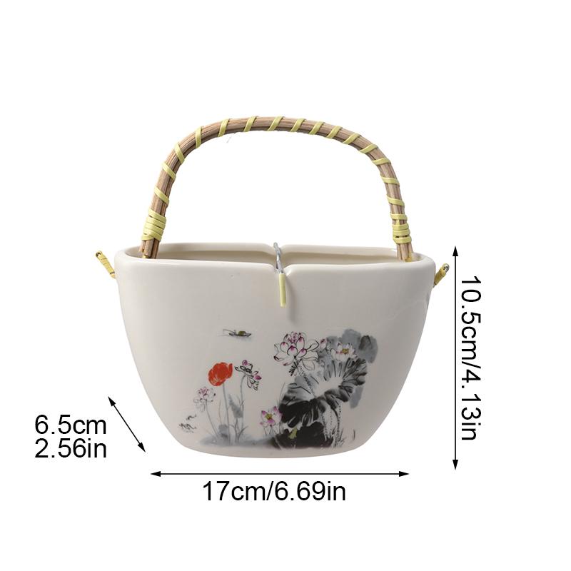 1PC Wisteria Lotus Ceramic Incense Burner Ceramic Sandalwood Incense Burner Coil Incense Dish S/L