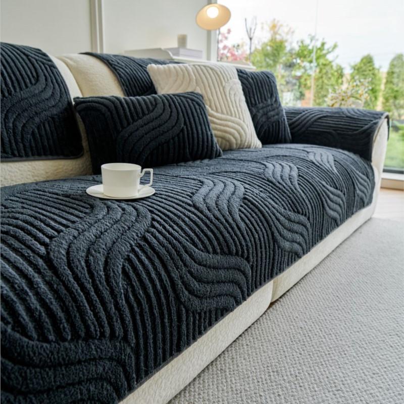 

Осенне-зимний дом для отдыха Нескользящий жаккардовый диван Подушка Чехлы для дивана Теплый чехол Коврики для дивана Funda 70X70