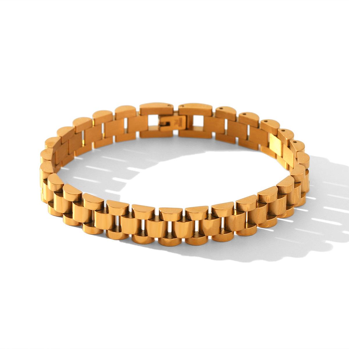 

Women s watch strap bracelet, light luxury niche high-end titanium steel jewelry, non-fading accessory
