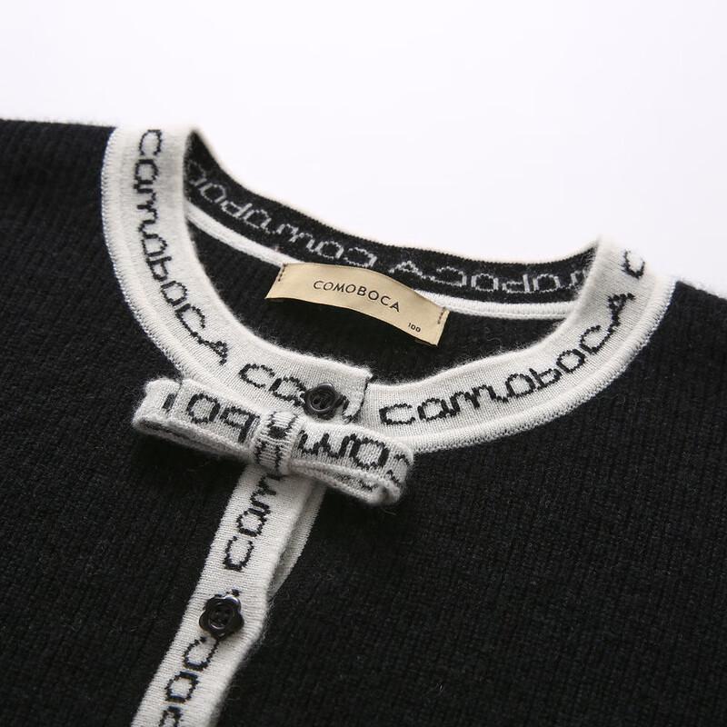 Komonboka Women's Round Neck Thick Cashmere Cardigan