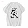 T-Shirt Gregs Tagebuch Weltbuchtag Kostüm Kinder Personalisiert Lang- oder Kurzarm Vintage-Waschung Vielseitig