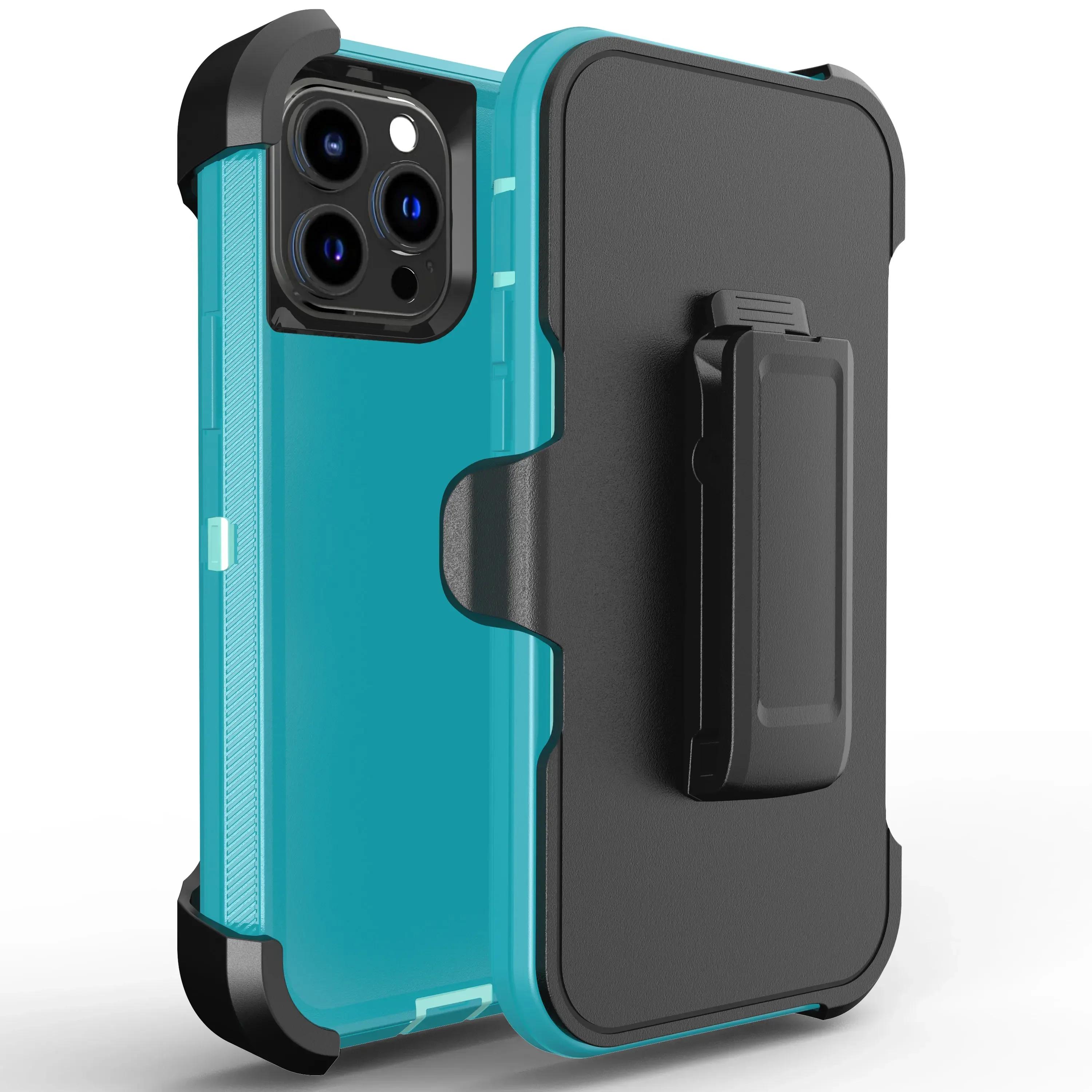 

3IN1 Heavy Duty Armor Otter Case Box для IPhone 16 14 13 12 11 15 Pro Max Xs Max XR X XS SE 6 7 8 Plus Otter Case Box із захисною кришкою для затискача на пояс For15PLUS or14PLUS