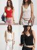 DTWOV 3D Flower Knit Camisole: Women's Spring 2026 Fashion Sleeveless Top