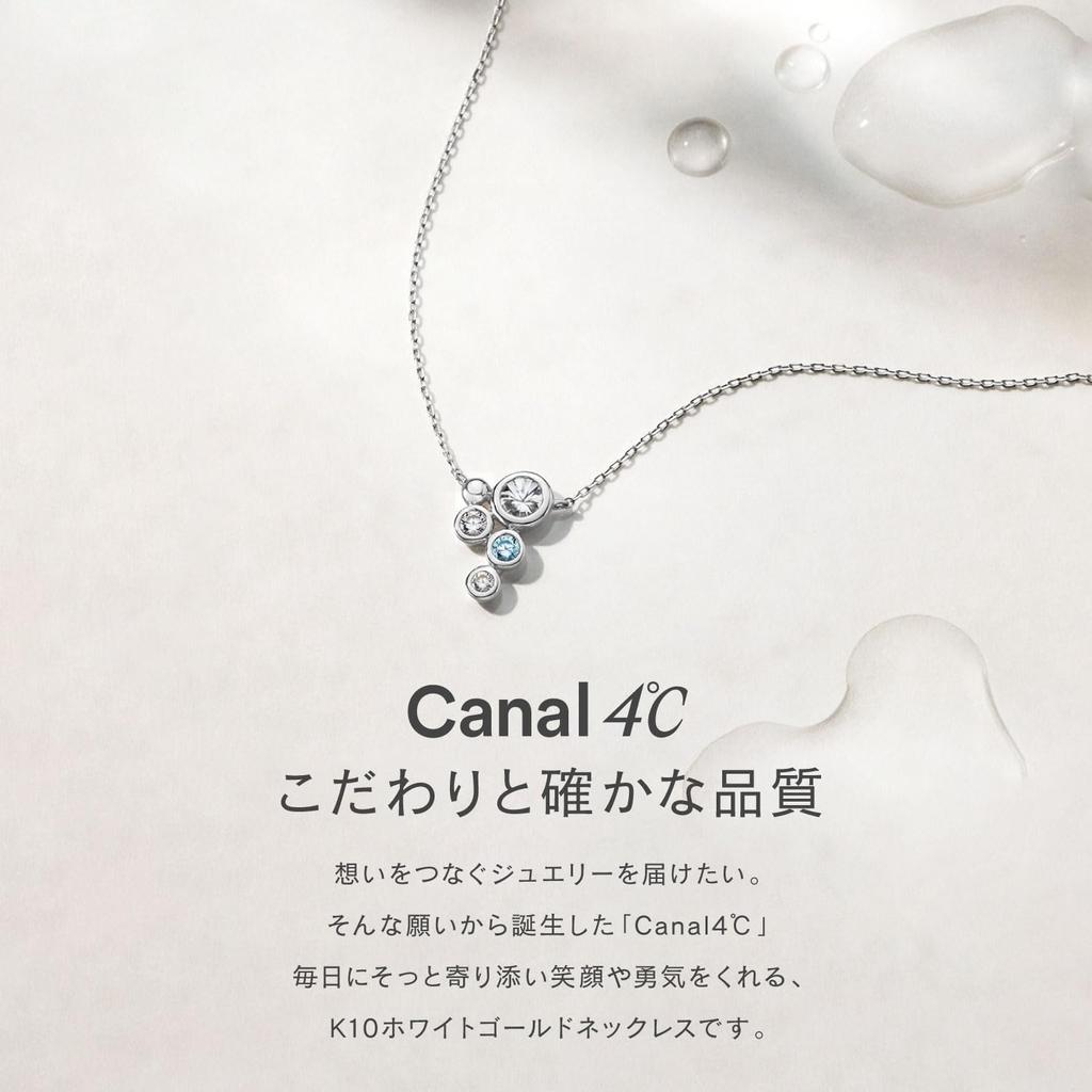 Early Summer Collection K10 White Gold Necklace Birthday Gift for Women Jewelry Pouch Included 152526223201 [Canal 4℃]
