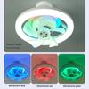 40W 360 ° Bedroom Remote Control LED Ceiling Fan Lamp Household Intelligent Timed Ceiling Light Fan Shake Head Fan Light