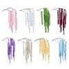 Coarse Wool Simulation Flower Multicolor Rhine Design Hanging Rice Flower Fox Tail Shape Yarn Material Artificial Hanging Plant