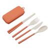 Portable Detachable Knife, Fork, Spoon and Chopsticks Set 4 Pieces Travel Folding Cutlery Picnic Cutlery Set Camping Cutlery Set