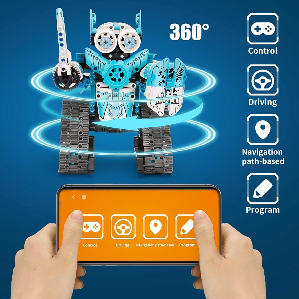 Buy Remote Control Robot Building Kits for Kids 6-12- 3 In 1 STEM ...
