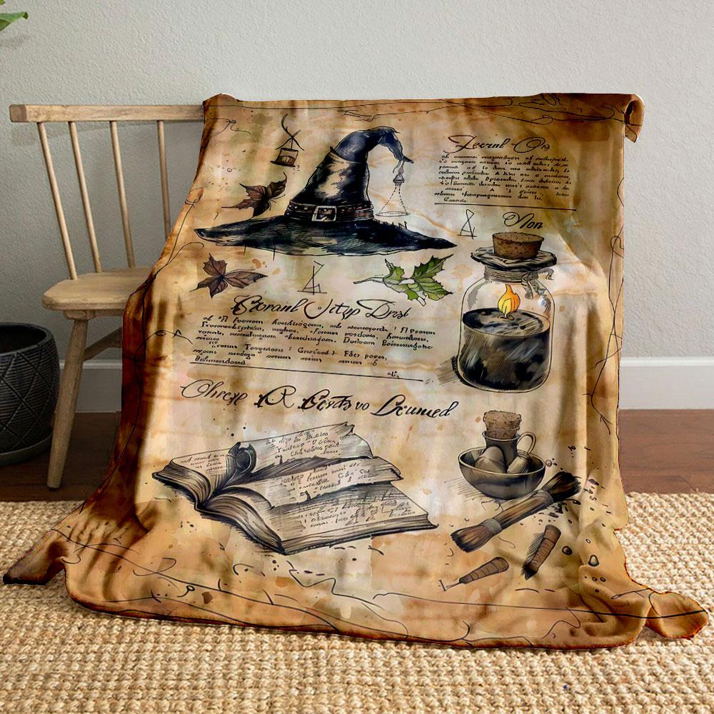 

Witchy Spellbook Blanket bedroom Blanket for Livingroom Couch lunch break Soft throw for Friend s festival Gift 80cm x 120cm