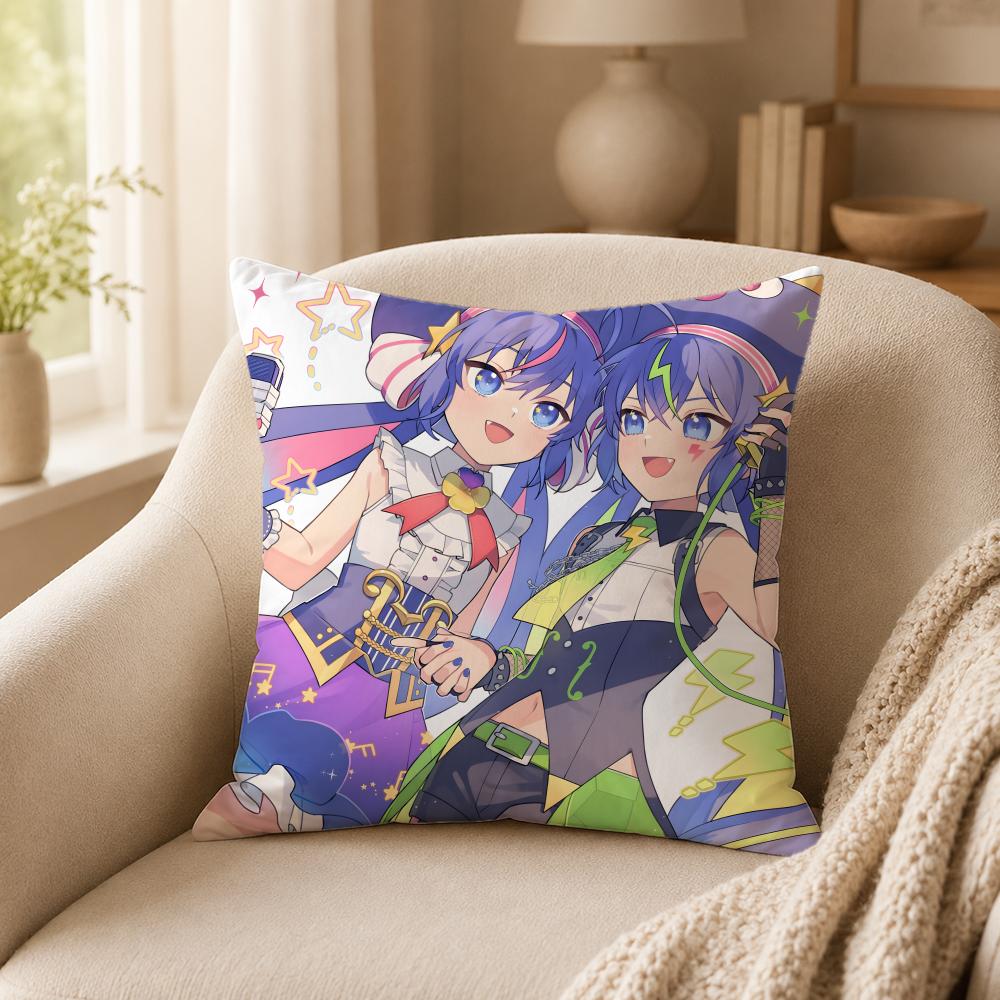 Vocaloid O‑Otomachi Una Cushion Cover Double-Sided Printed Pillow Cover Hypoallergenic Dust-Mite Proof