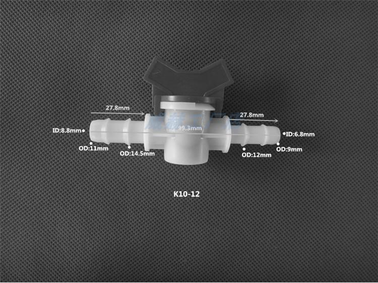Plastic Quick-Connect Hose Ball Valve with Reducer and Flow Control