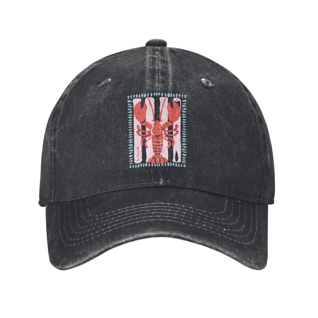 Yee Claw Lobster Baseball Caps Classic Distressed Denim Snapback Hat for Unisex Women Outdoor Activities Adjustable Caps Hat