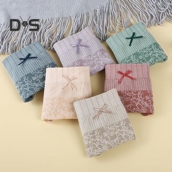 Damen-Höschen aus Spitze, hohe Taille, Blumendruck, Bauchkontrolle, postpartale Schleifendekor, weich, antiseptisch, dehnbar, atmungsaktiv, nahtlos