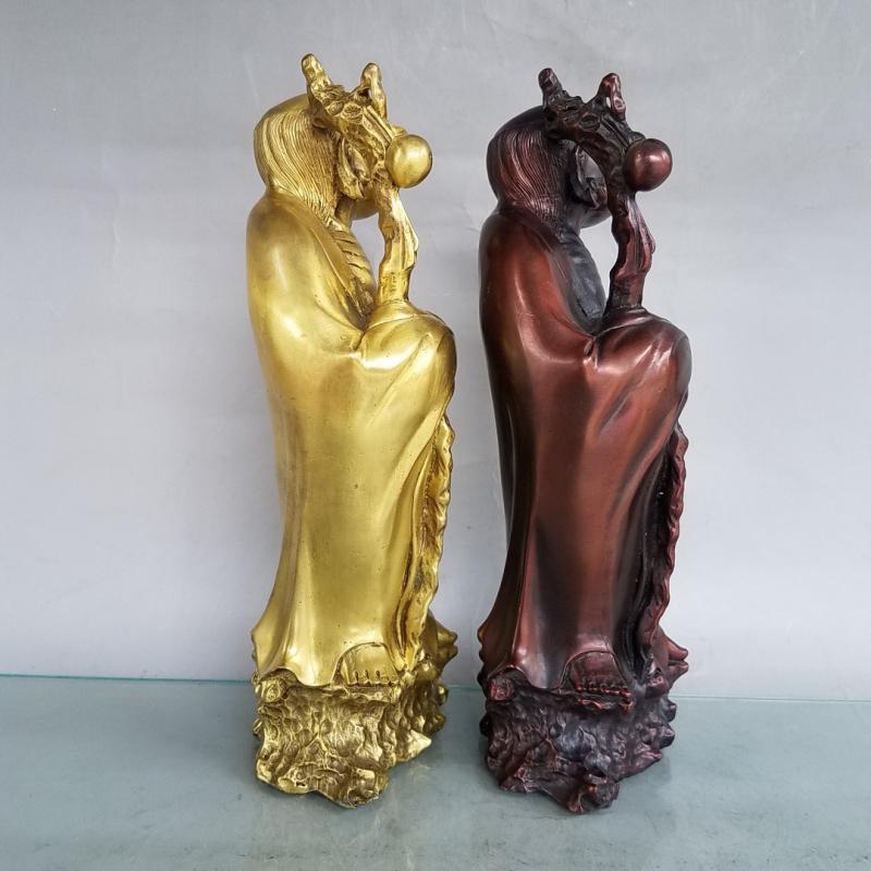 Master Of Desktop Decoration Chinese Zen Brass Bodhi Damo Buddha Home Living Room Hallway Ornaments