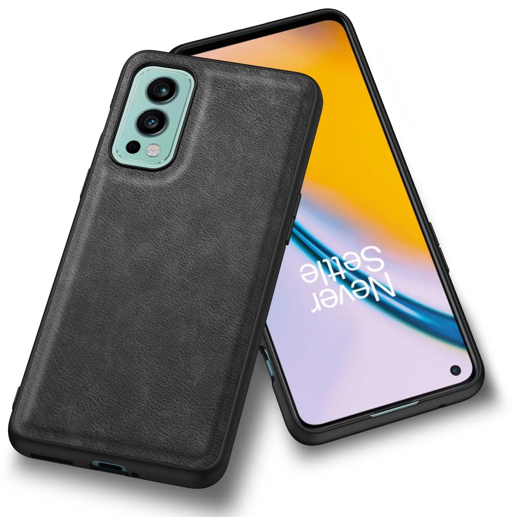 Für OnePlus Nord 2 5G PU-Leder+TPU+PC Handyhülle Retro Textur Sturzsichere Abdeckung