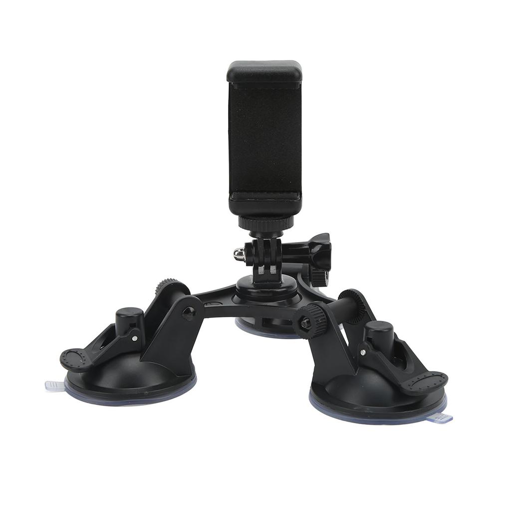 Tripod Suction Cup Holder Strong Adsorption Car Triple Suction Cup Mount for Action Cameras Mobile Phones