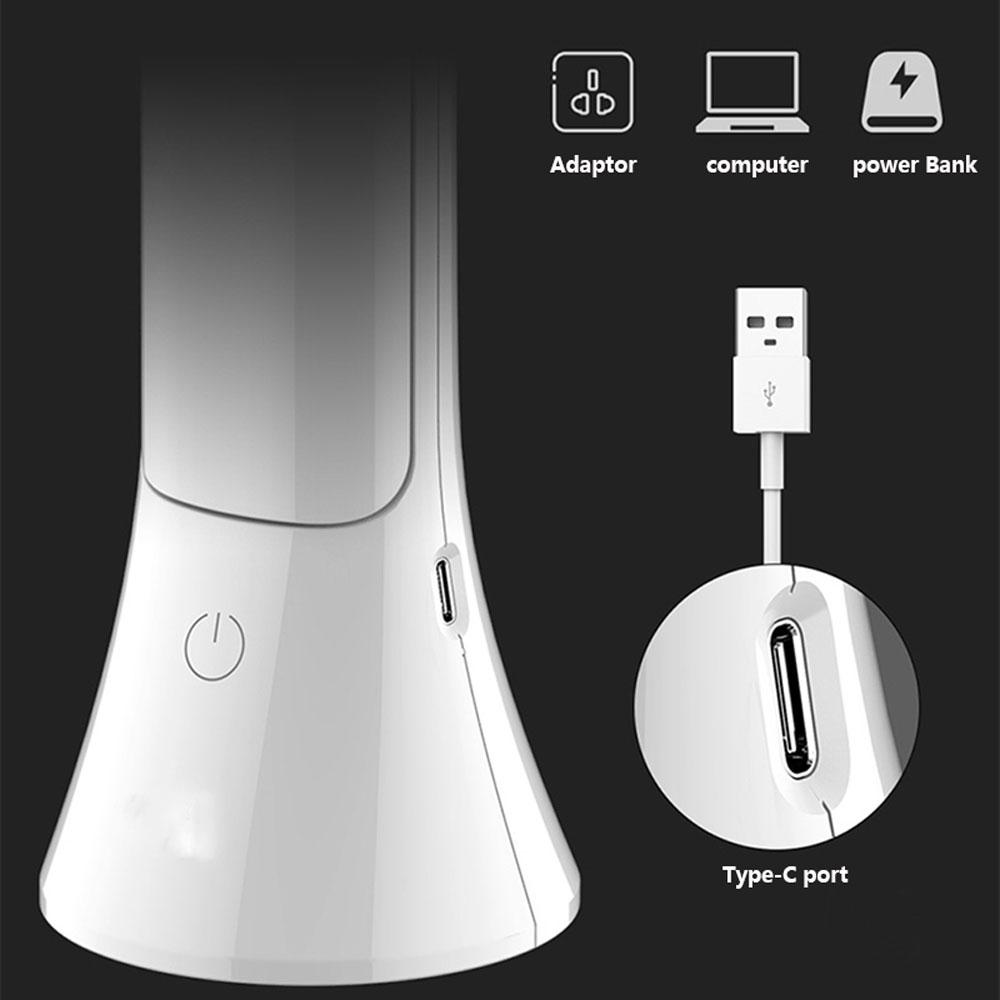 Portable Foldable LED Flashlight Table Desk Light Rechargeable Torch Sensor Table Lamp Reading Light Outdoor Emergency Lantern