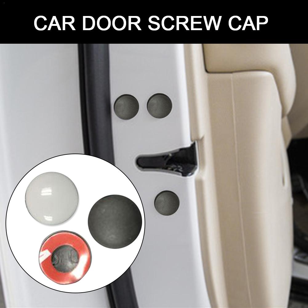 12PCS Car Door Screw Cap ABS Plastic Auto Interior Door Lock Screw Protector Cover Cap Universal Car Accessories