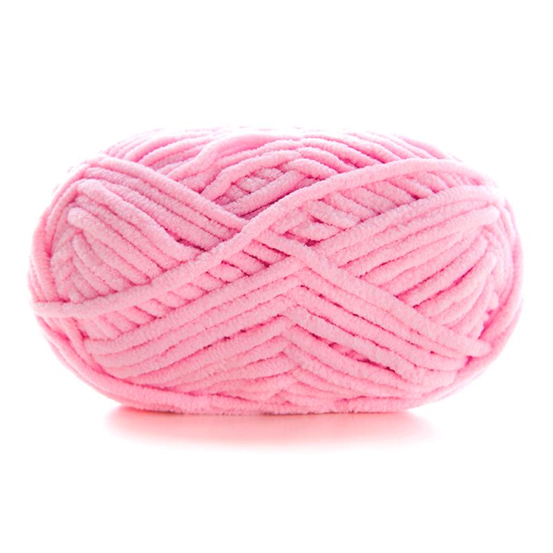 DIY Handcrafted Cute Chenille Snowball Knit Scarf & Crochet Doll Bag