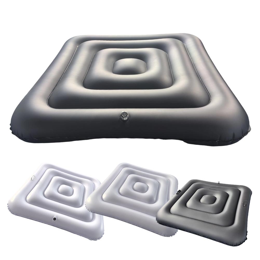 For Square Inflatable Bathtub Cover with Energy Saving Features and PVC Material for Outdoor Use and Debris Prevention