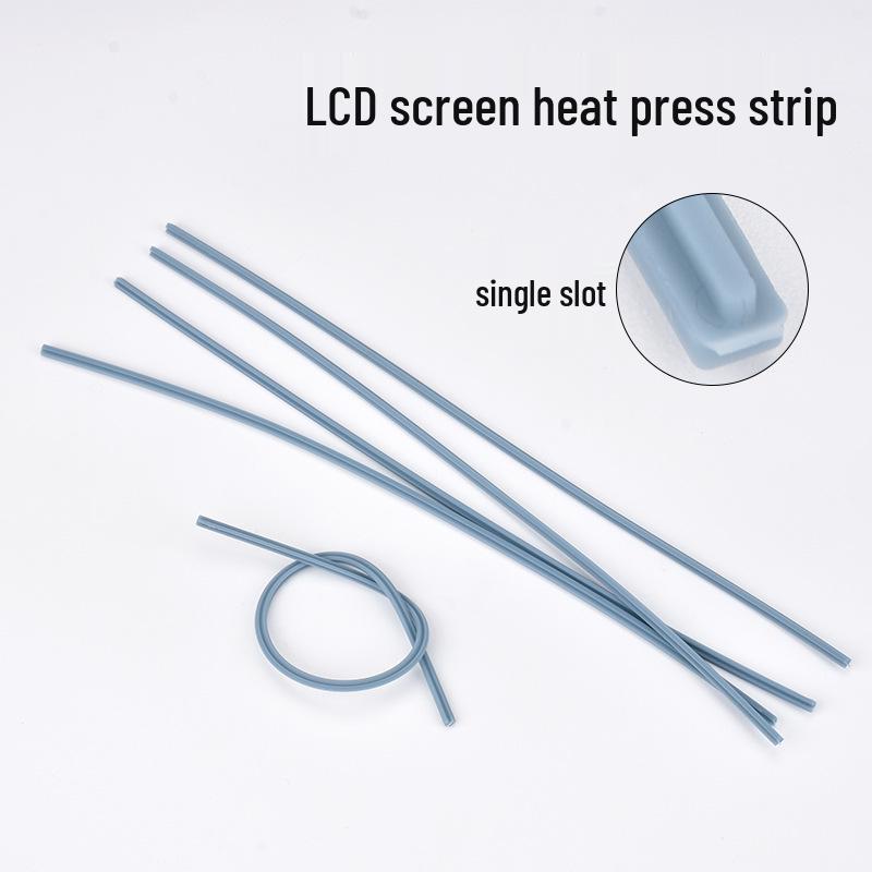 60W T-Type Soldering Iron Tip with Dual Slot Silicone Strip and 240MM High-Temp Pressing Head