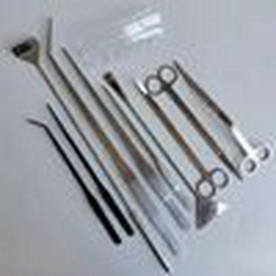 Aquatic Plant Tool Set: Stainless Steel Tweezers, Scissors, Sand Shovel, Sand Polisher, Mirror Black, 5-Piece.