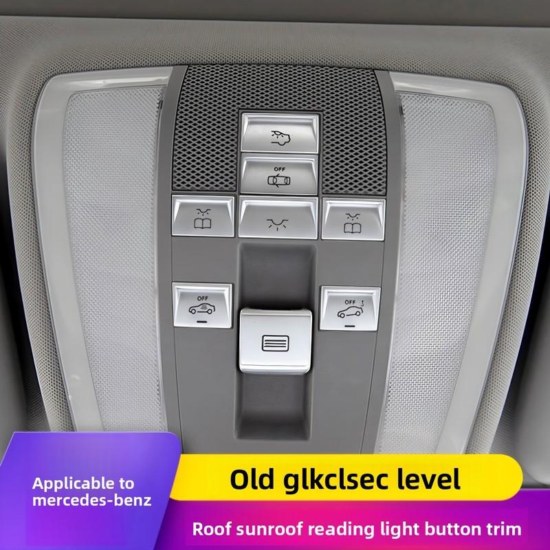 Light button for car solar roof, Mercedes decorative stickers benz gick c e x204 W204 W212, roof light deck duster