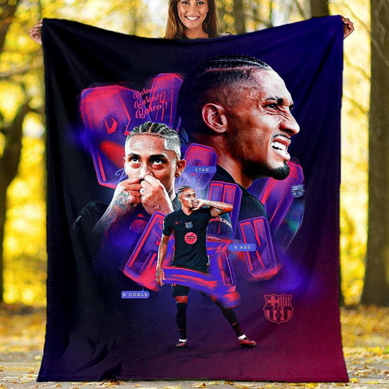 Houston Rockets No.7 Basketball Star Double Exposure Flannel Blanket, NBA Fan Soft Throw, Sports Room Decor, Basketball Lover Gift